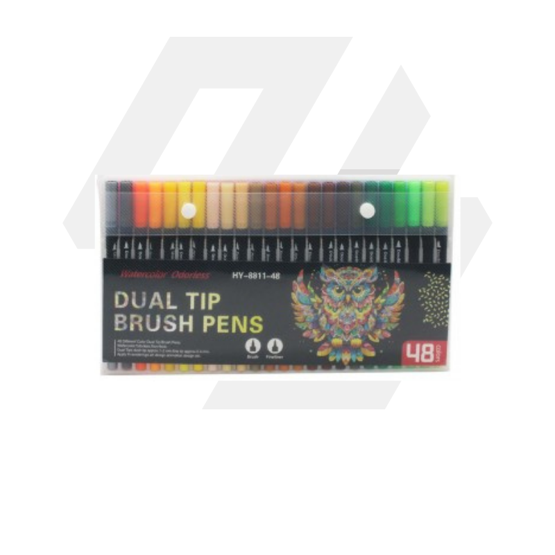 Marcador Doble Punta 48pcs - (HK476/8811-48)