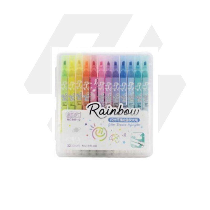 Marcador C/ Glitter 12pcs - (HK469/985)