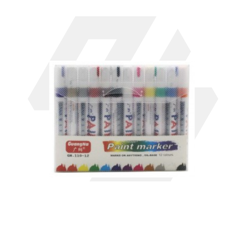 Marcador Permanente base aceite 12pcs - (HK481)