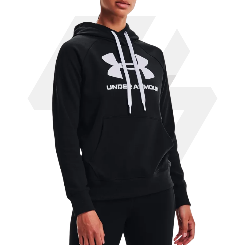 BUZO RIVAL FLEECE UA WOMEN BLACK (HF8001)