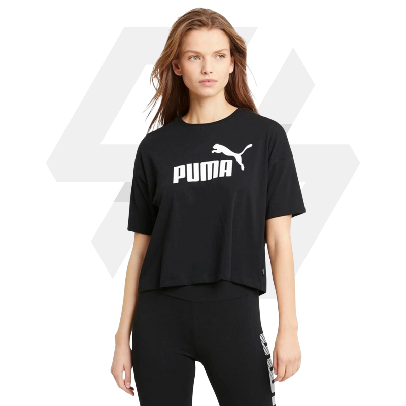 REMERA PUMA ESS CROPPED RELAX BLACK (HF7201)