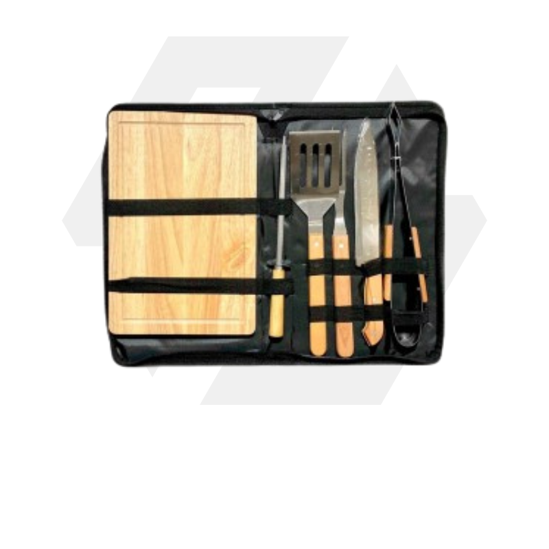 Bolsa Kit p/ Asado 6pcs c/ Pica Carne - (HK377)