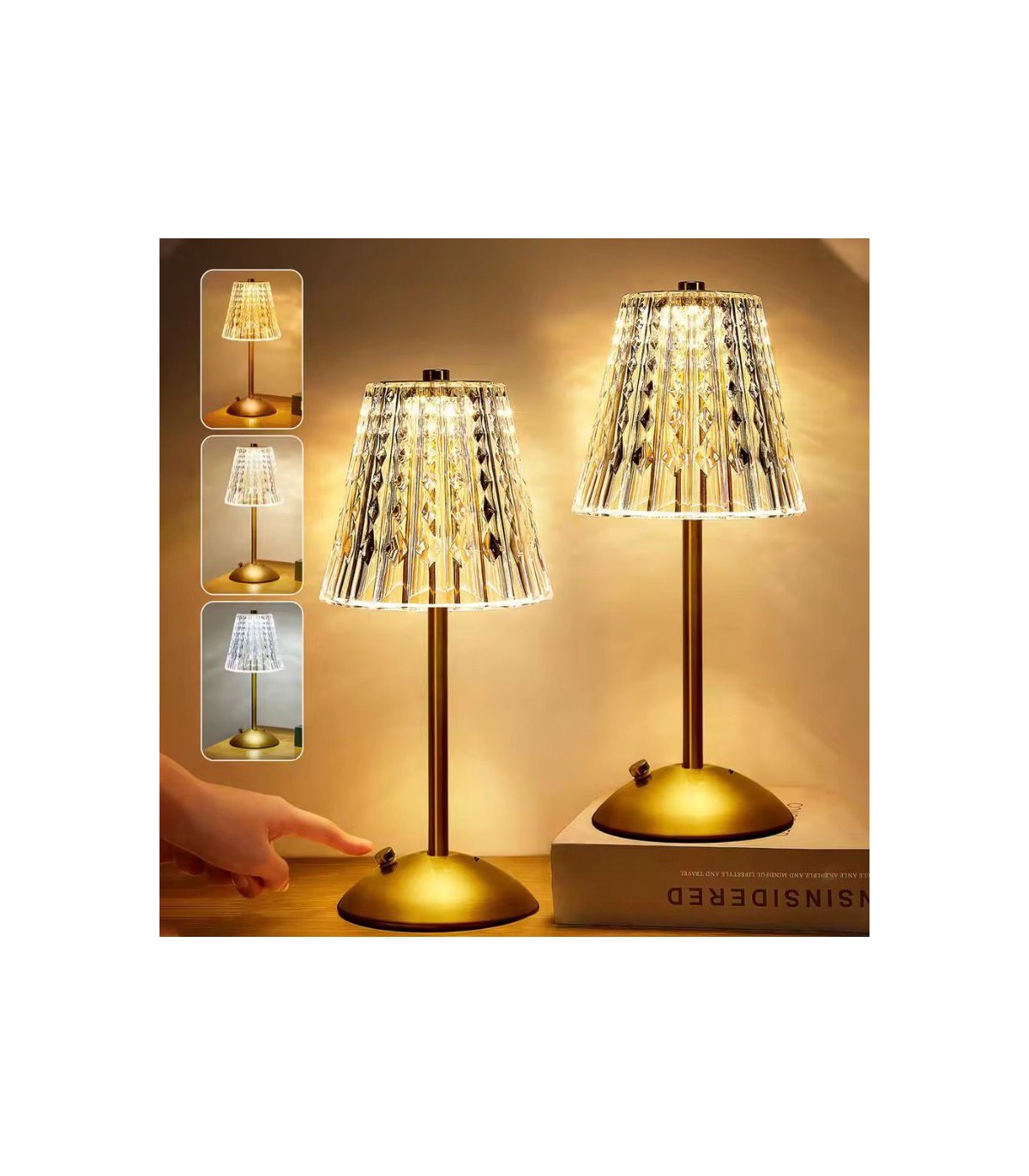 Velador de Mesa USB Recargable - (HK192)